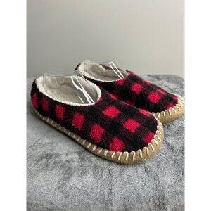 Maurices kids buffalo plaid slipper socks sz 5/6 comfortable christmas holiday